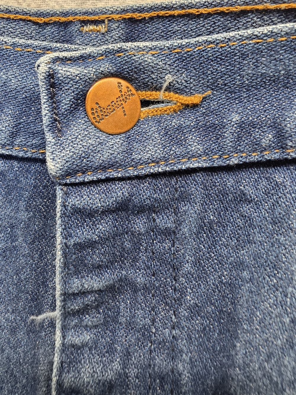 Lot Of 2 Pairs Wrangler Jeans Cowboy Cut Rigid Regular Fit Dark Wash Size 40×30 - Picture 6 of 8